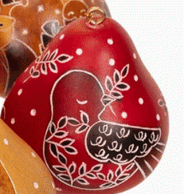 Peru Ornament Gourd Dove Red - Peru