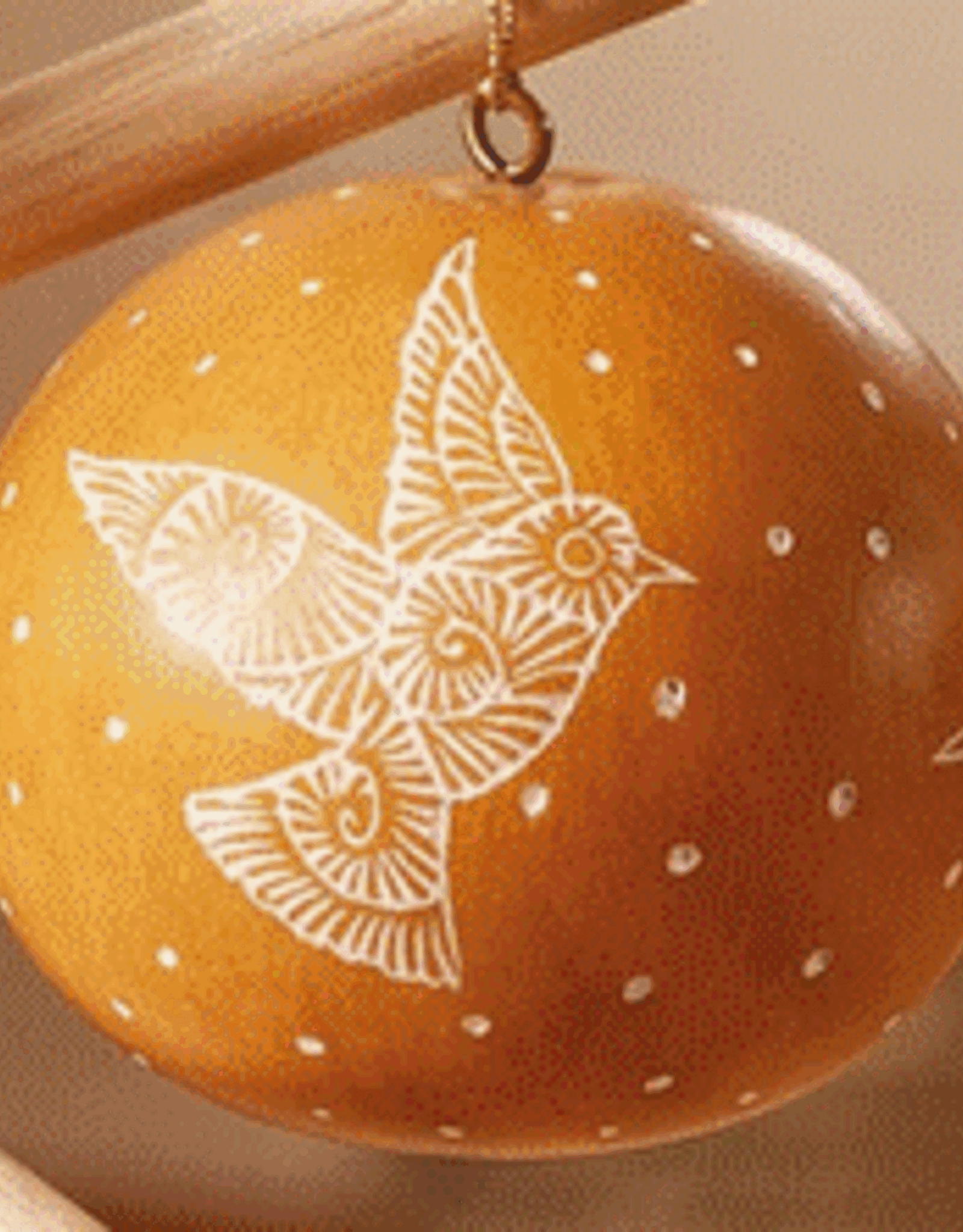 Peru Ornament Gourd Dove Gold - Peru