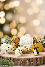 Peru Miniature Nativity Polar Ceramic  Set of 7- Peru