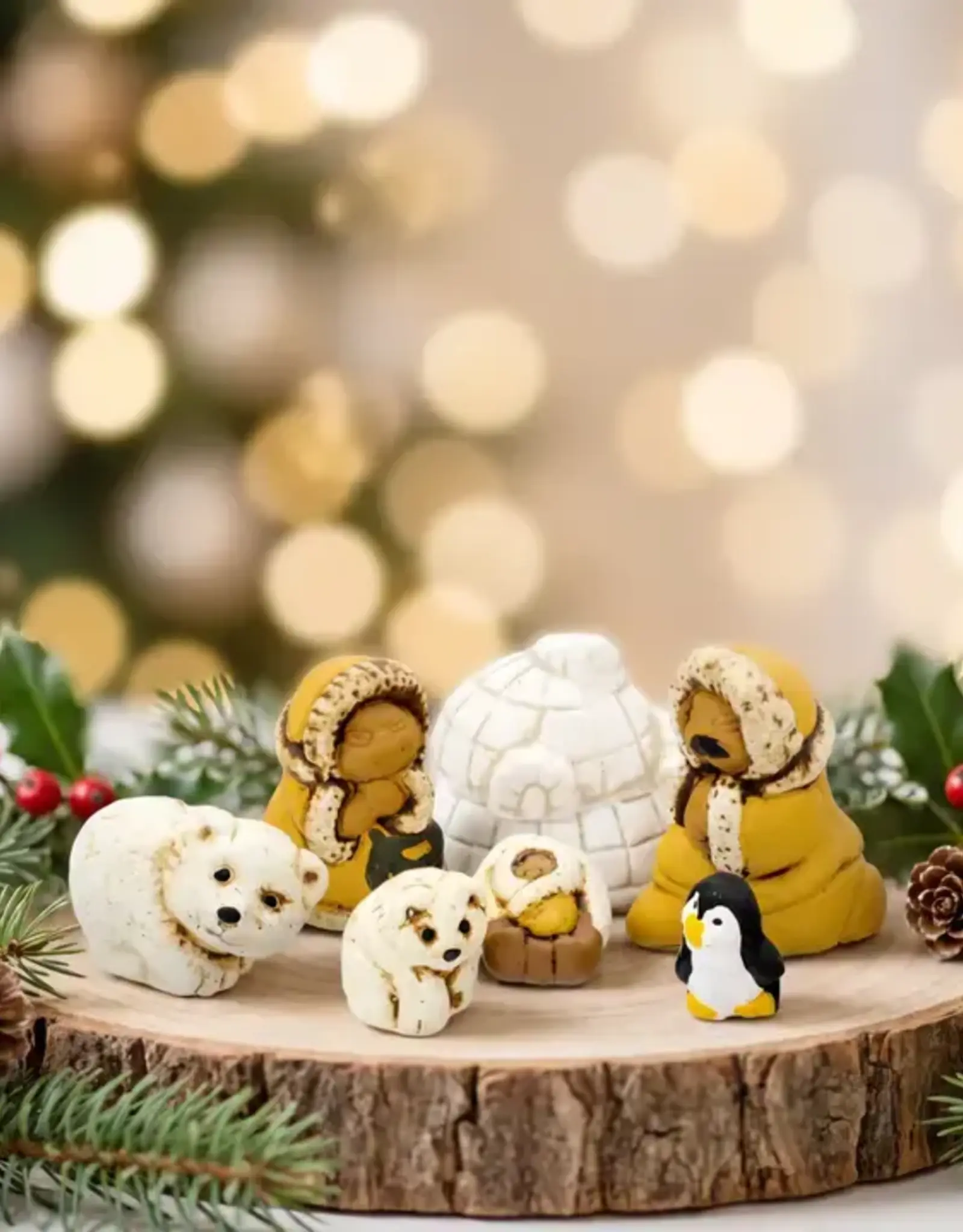 Peru Miniature Nativity Polar Ceramic  Set of 7- Peru
