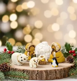 Peru Miniature Nativity Polar Ceramic  Set of 7- Peru