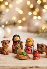 Peru Miniature Nativity Characato Ceramic  Set of 9- Peru