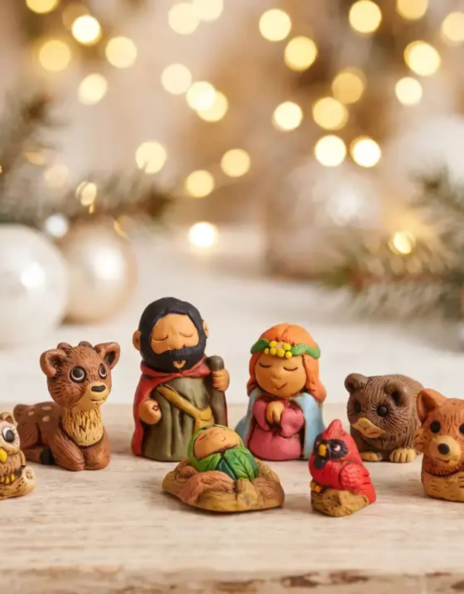 Peru Miniature Nativity Characato Ceramic  Set of 9- Peru