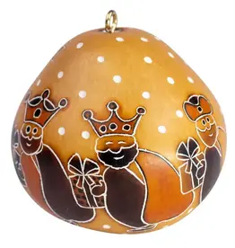 Peru Ornament Gourd Three Kings Gold - Peru