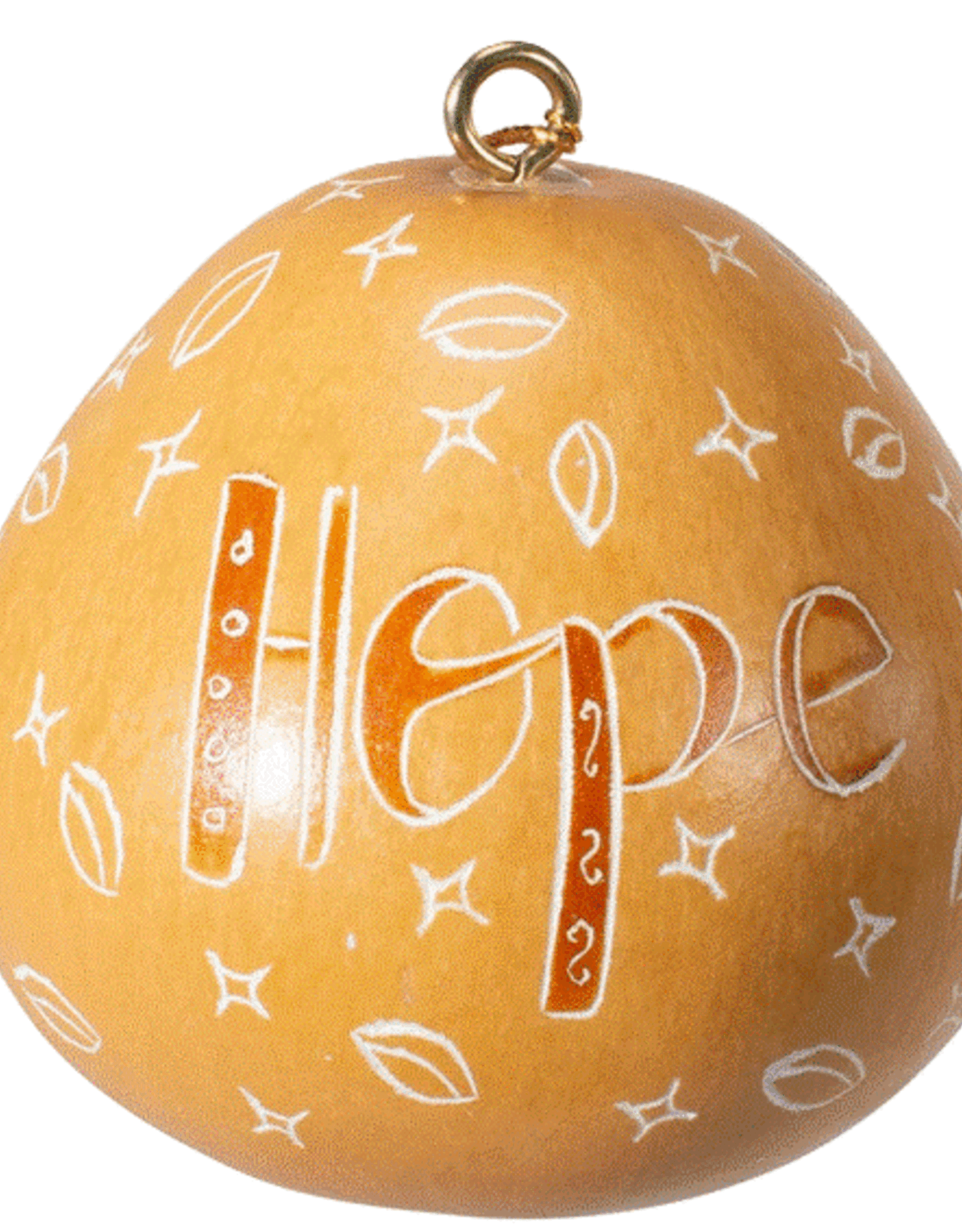 Peru Ornament Gourd Hope Gold - Peru