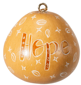 Peru Ornament Gourd Hope Gold - Peru