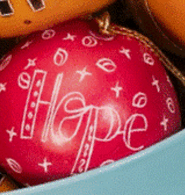 Peru Ornament Gourd Hope Red - Peru