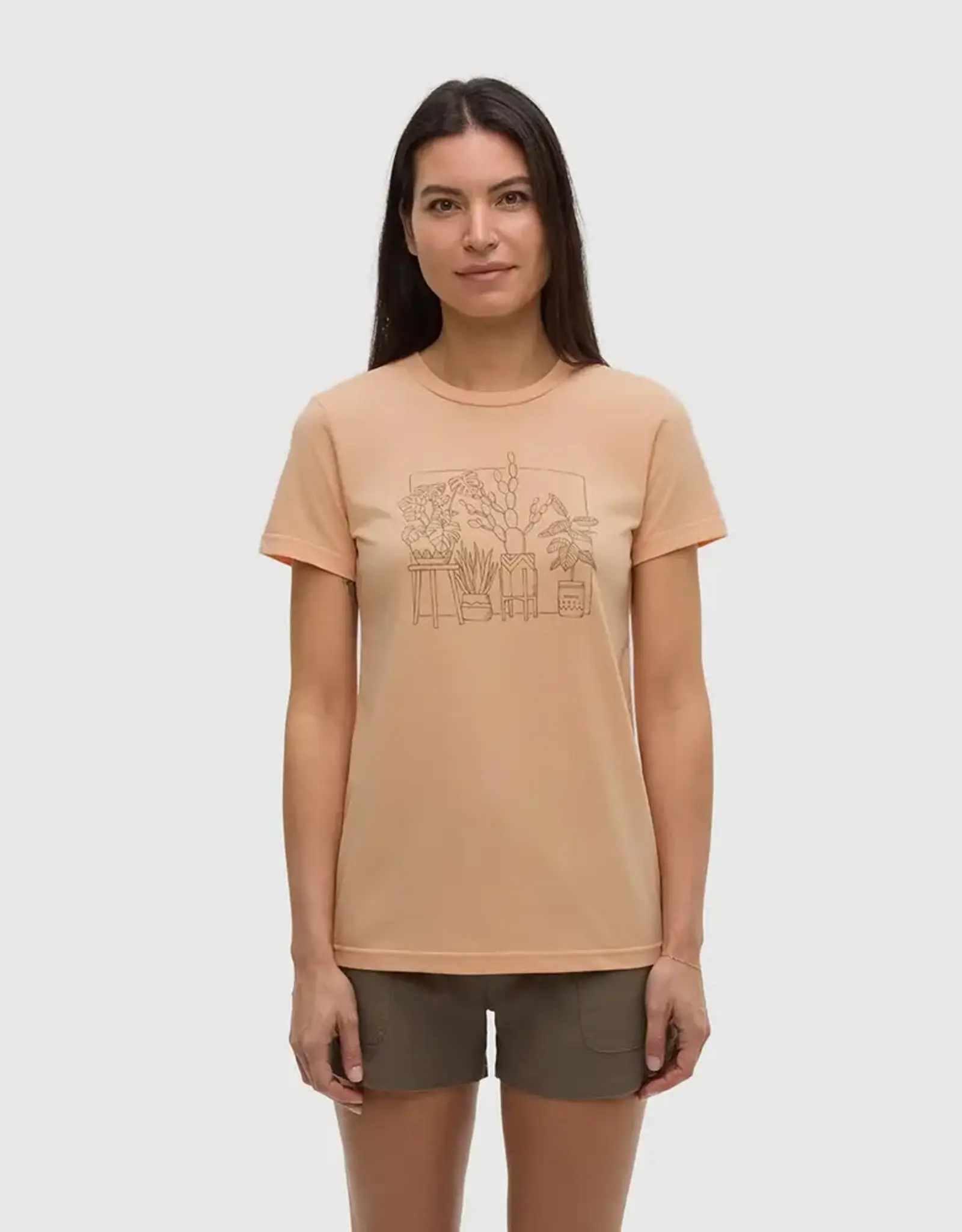 Canada T-Shirt W Plant Orange Sherbert Clay Medium