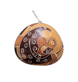 Peru Ornament Gourd Mother and Child Gold - Peru