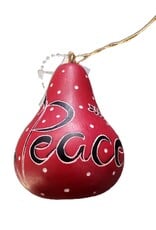 Peru Ornament Gourd Peace Red - Peru