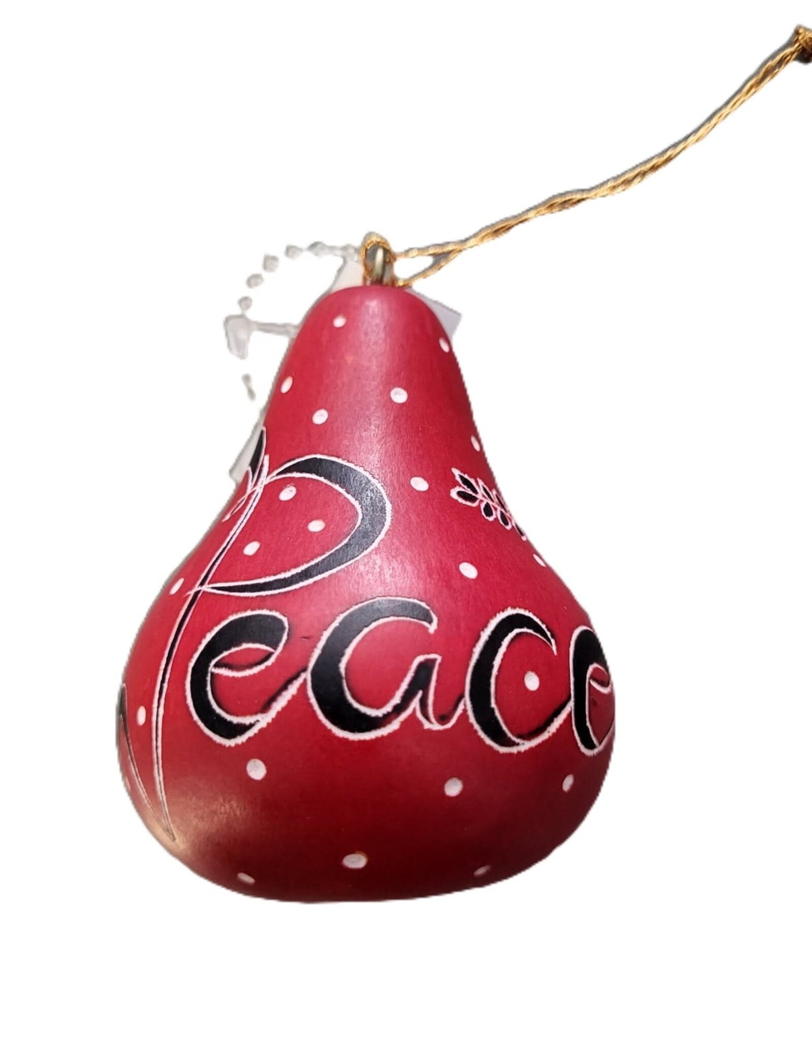 Peru Ornament Gourd Peace Red - Peru