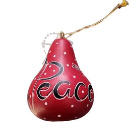Peru Ornament Gourd Peace Red - Peru