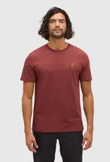 Canada T-Shirt M Sasquatch Cottage Red Heather Mountain Bike Embroided X Large