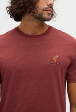Canada T-Shirt M Sasquatch Cottage Red Heather Mountain Bike Embroided X Large