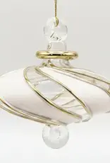 Egypt Blown Glass White Swirl Toupie - Egypt