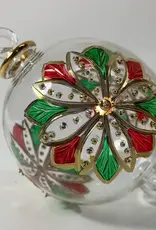 Egypt Blown Glass Red and Green Flower - Egypt