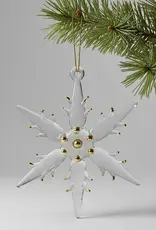 Egypt Blown Glass Snowflake Clear Stellar - Egypt