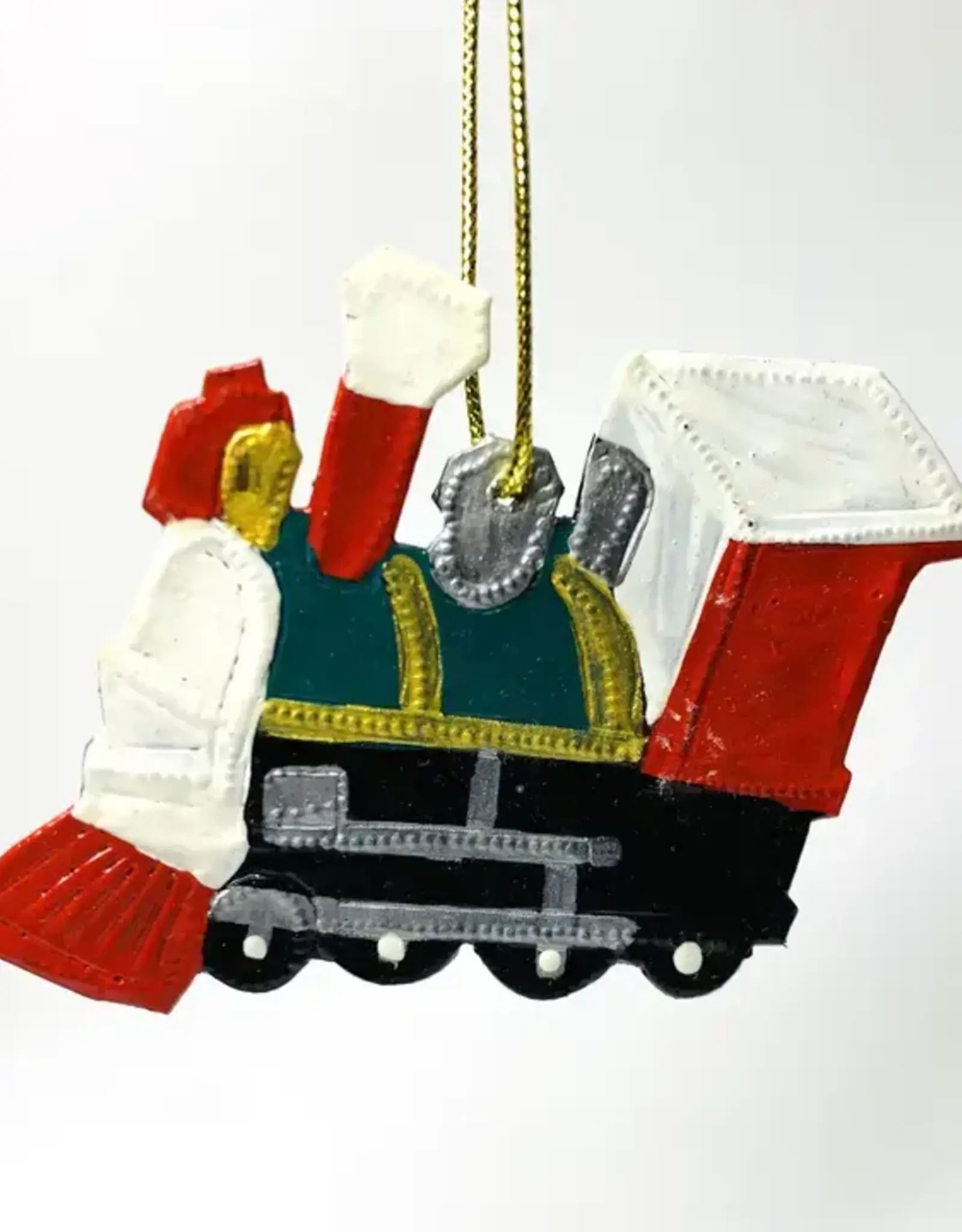 Haiti Ornament Metal Train Painted - Haiti
