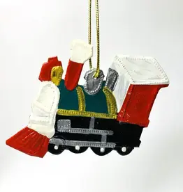Haiti Ornament Metal Train Painted - Haiti