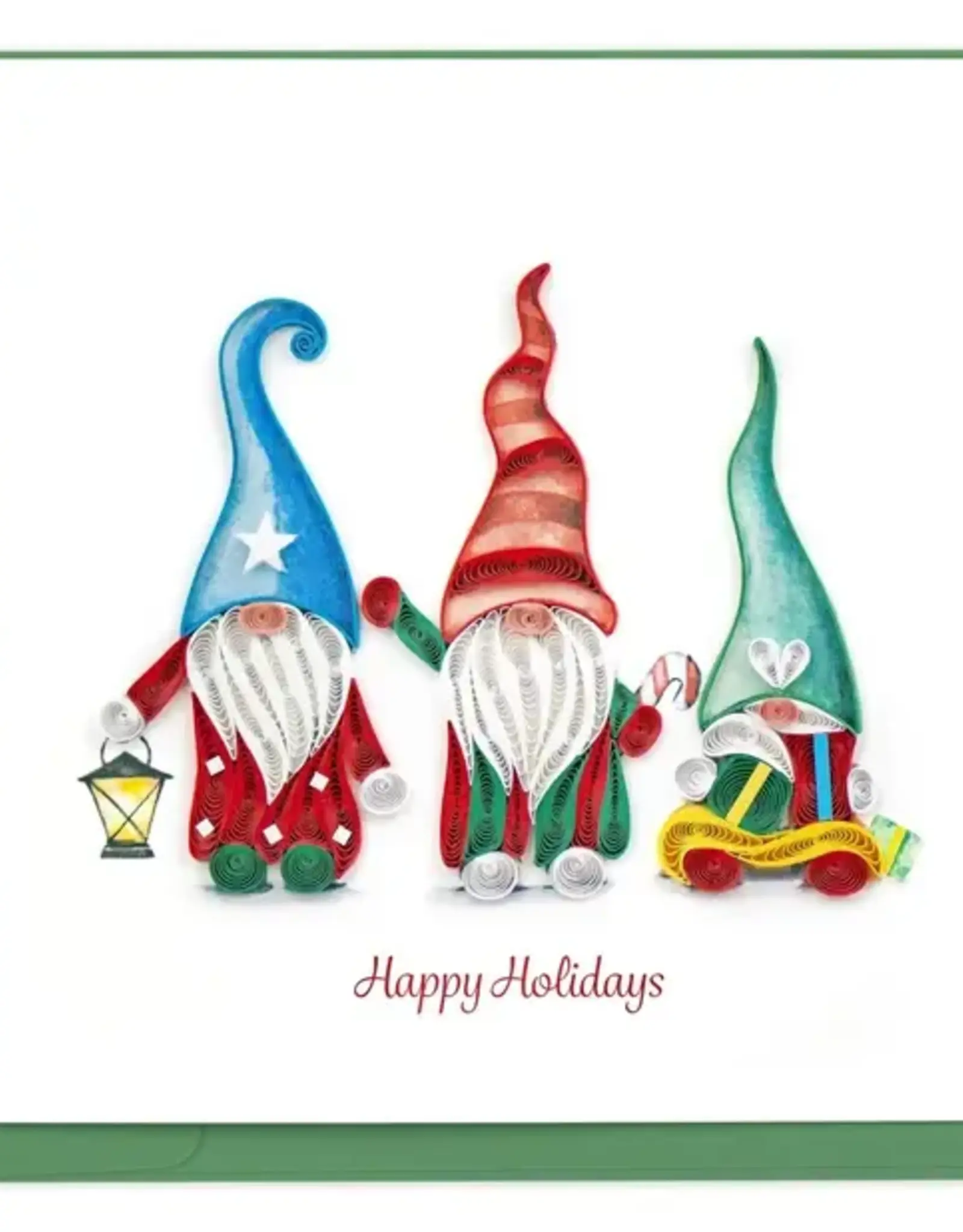 Vietnam Quilling Card Holiday Gnomes - Vietnam