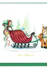 Vietnam Quilling Card Sleigh Ride - Vietnam