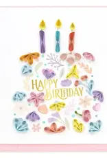 Vietnam Quilling Card Floral Birthday Cake - Vietnam