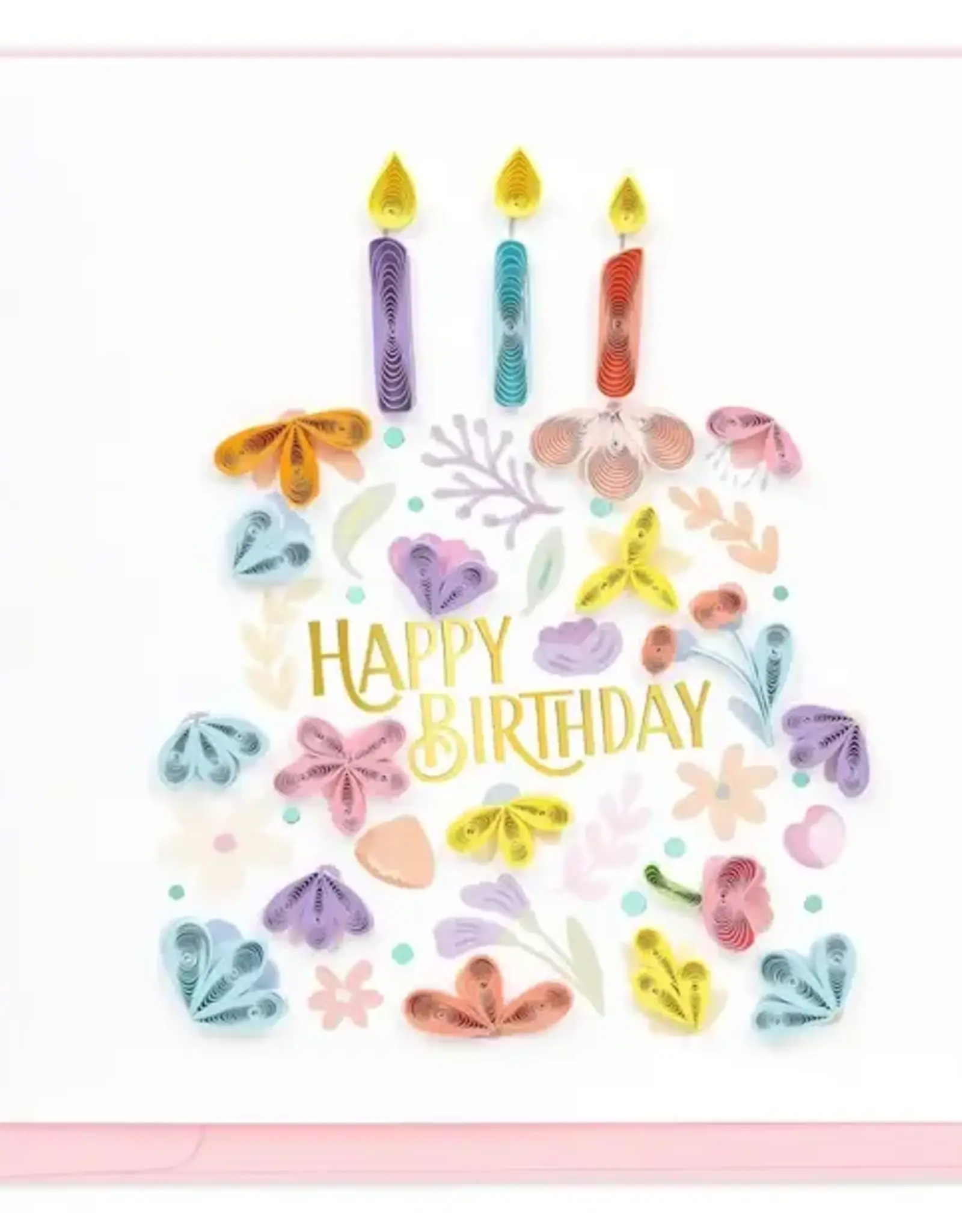 Vietnam Quilling Card Floral Birthday Cake - Vietnam