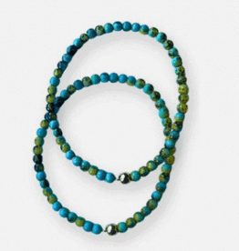 Nepal Bracelet Glass Turquoise Bead - Nepal