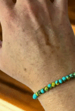 Nepal Bracelet Glass Turquoise Bead - Nepal