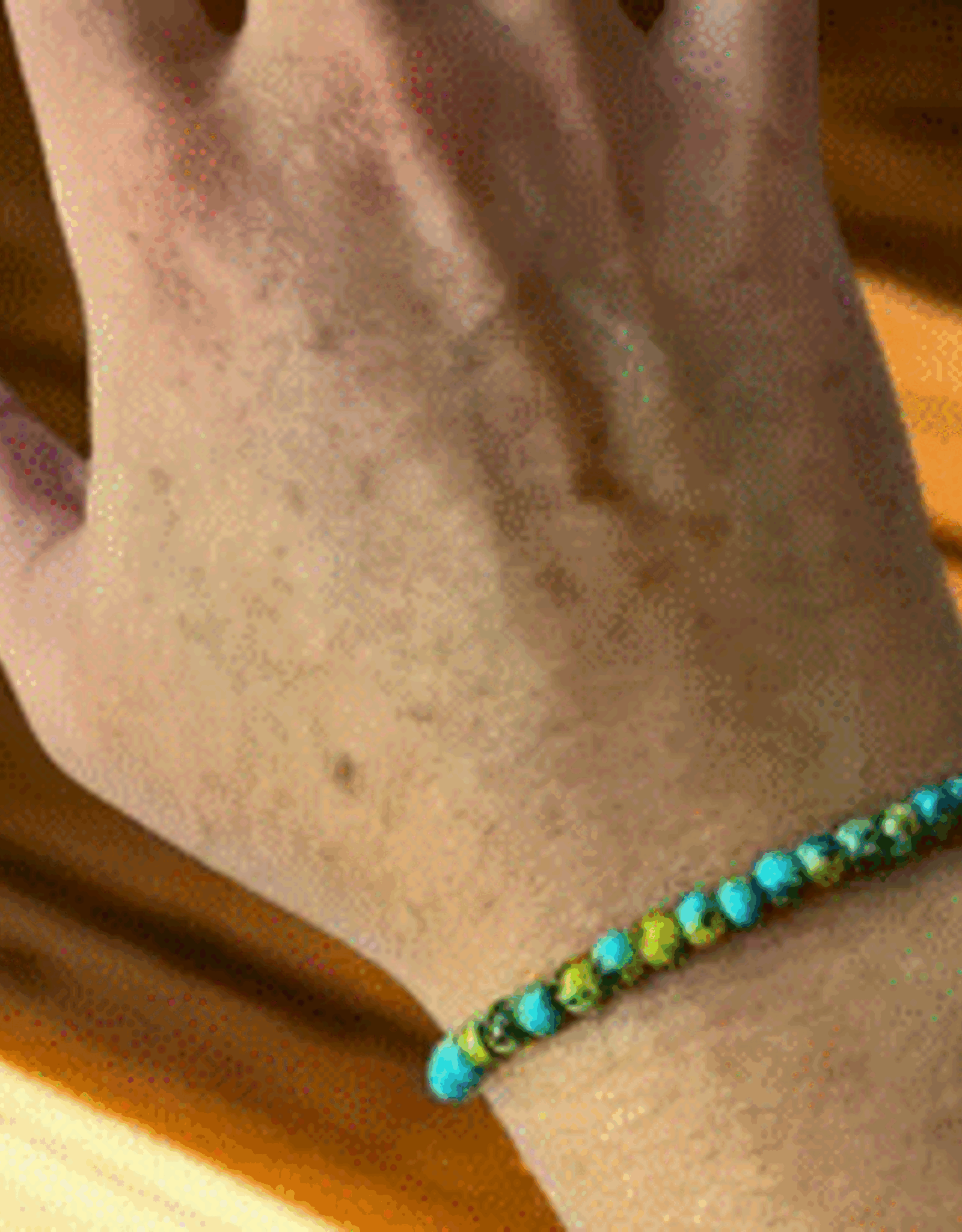 Nepal Bracelet Glass Turquoise Bead - Nepal