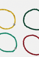 Nepal Bracelet Semi Precious Cut Stone Beads  - Nepal