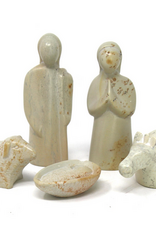Kenya Nativity Holy Family Soapstone - 5 Piece Set - Kenya
