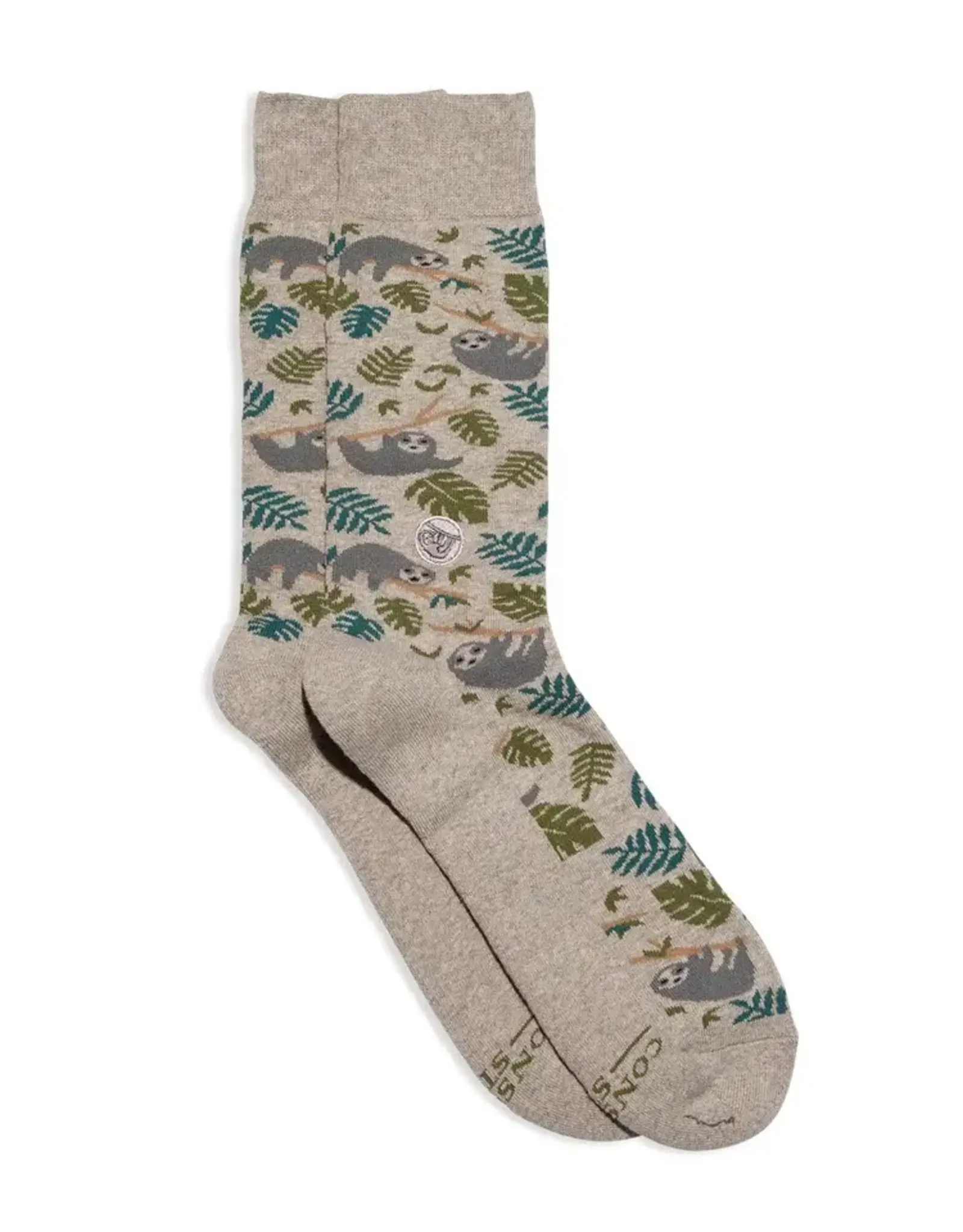 India Socks that Protect Sloths Dark Gray S - India