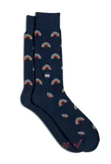 India Socks That Save LGBTQ Lives Rainbow Navy S - India