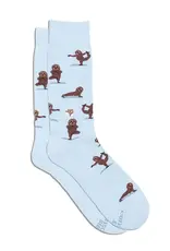 India Socks That Support Mental Health Sloth Light Blue S - India