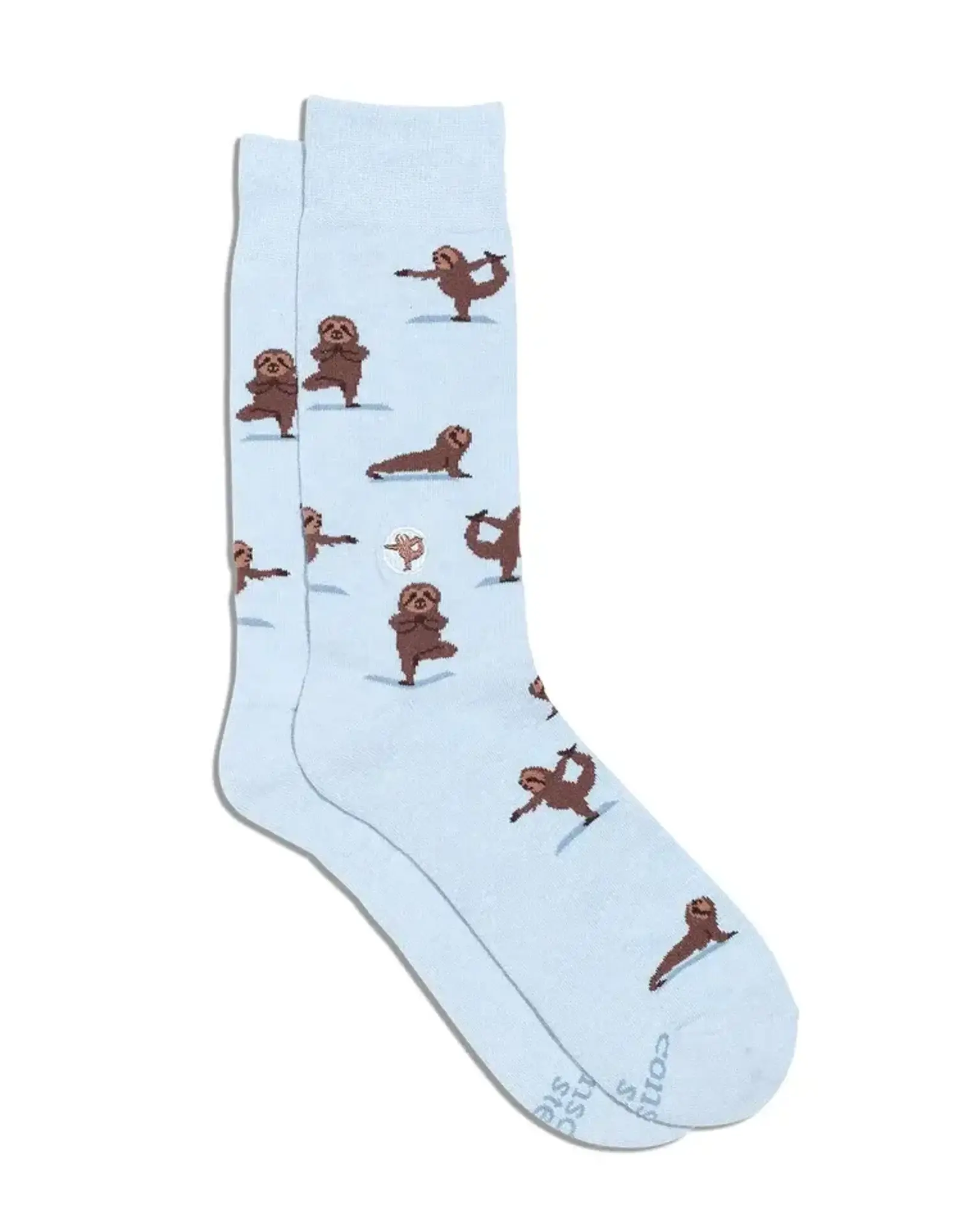 India Socks That Support Mental Health Sloth Light Blue S - India