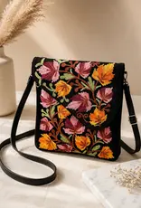 Kashmir Purse Embroidered Angular Bag  Navy - Kashmir