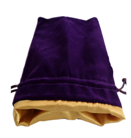 Metallic Dice Games Dice Bag: Purple Velvet 4x6