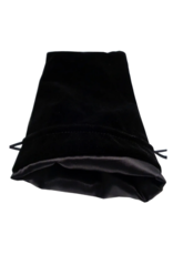 Metallic Dice Games Dice Bag: Large Black Velvet 6x8