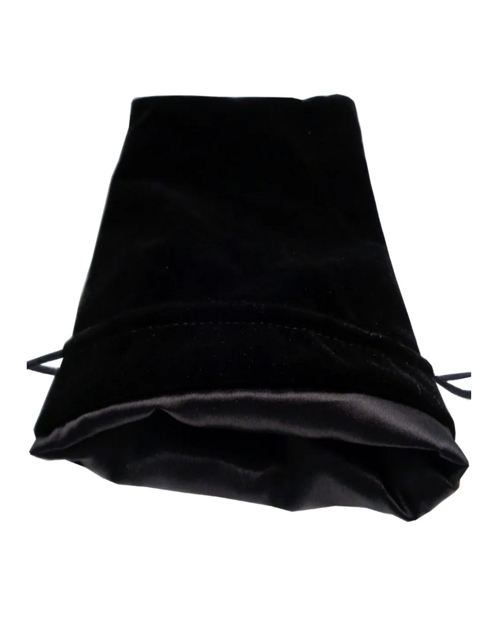 Metallic Dice Games Dice Bag: Large Black Velvet 6x8