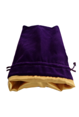 Metallic Dice Games 6in x 8in Large Purple Velvet Dice bag