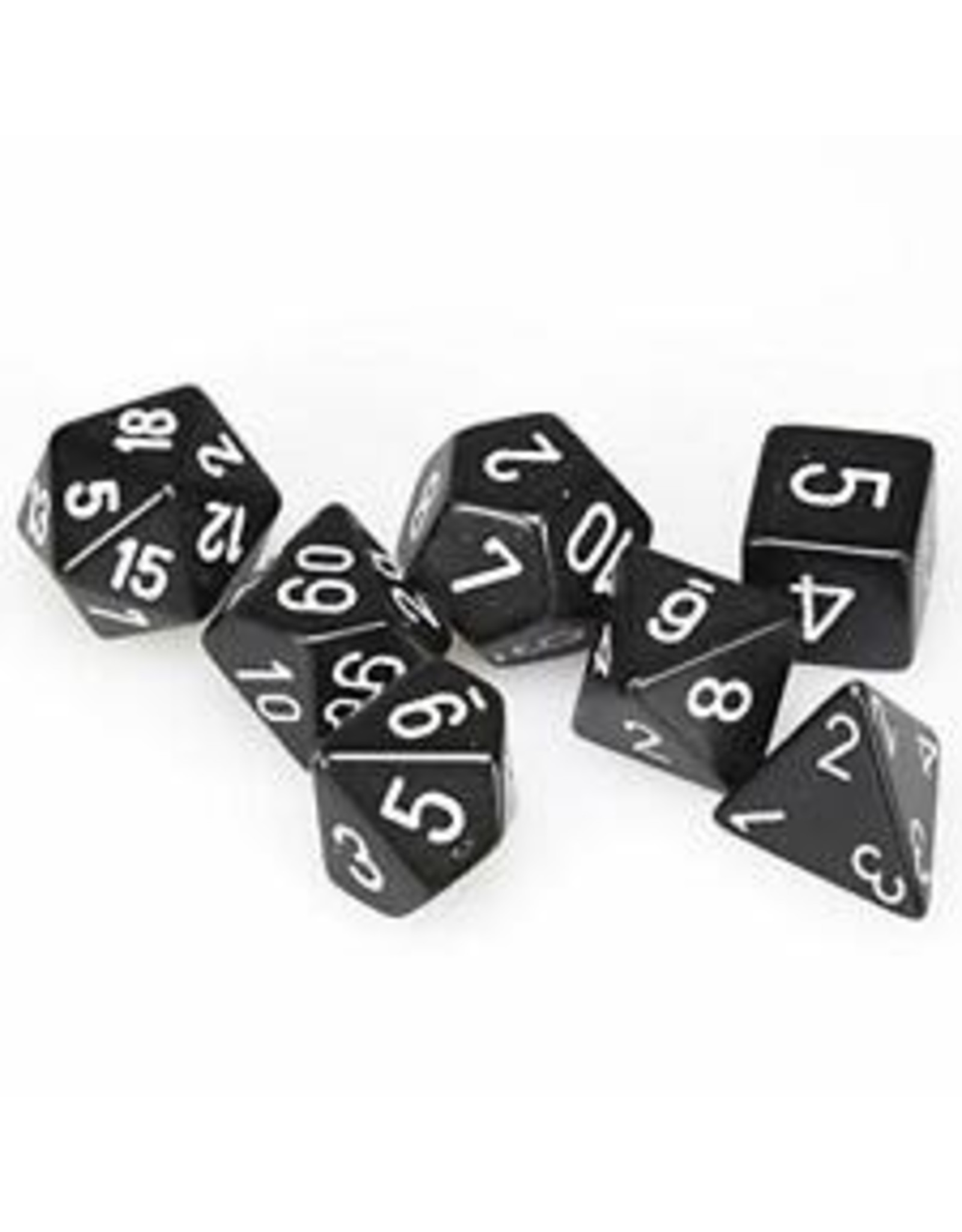 Chessex 7-Set Polyhedral Black/White