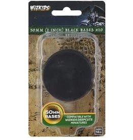 WizKids WZK DC: Black 50mm Round Base (10ct.)