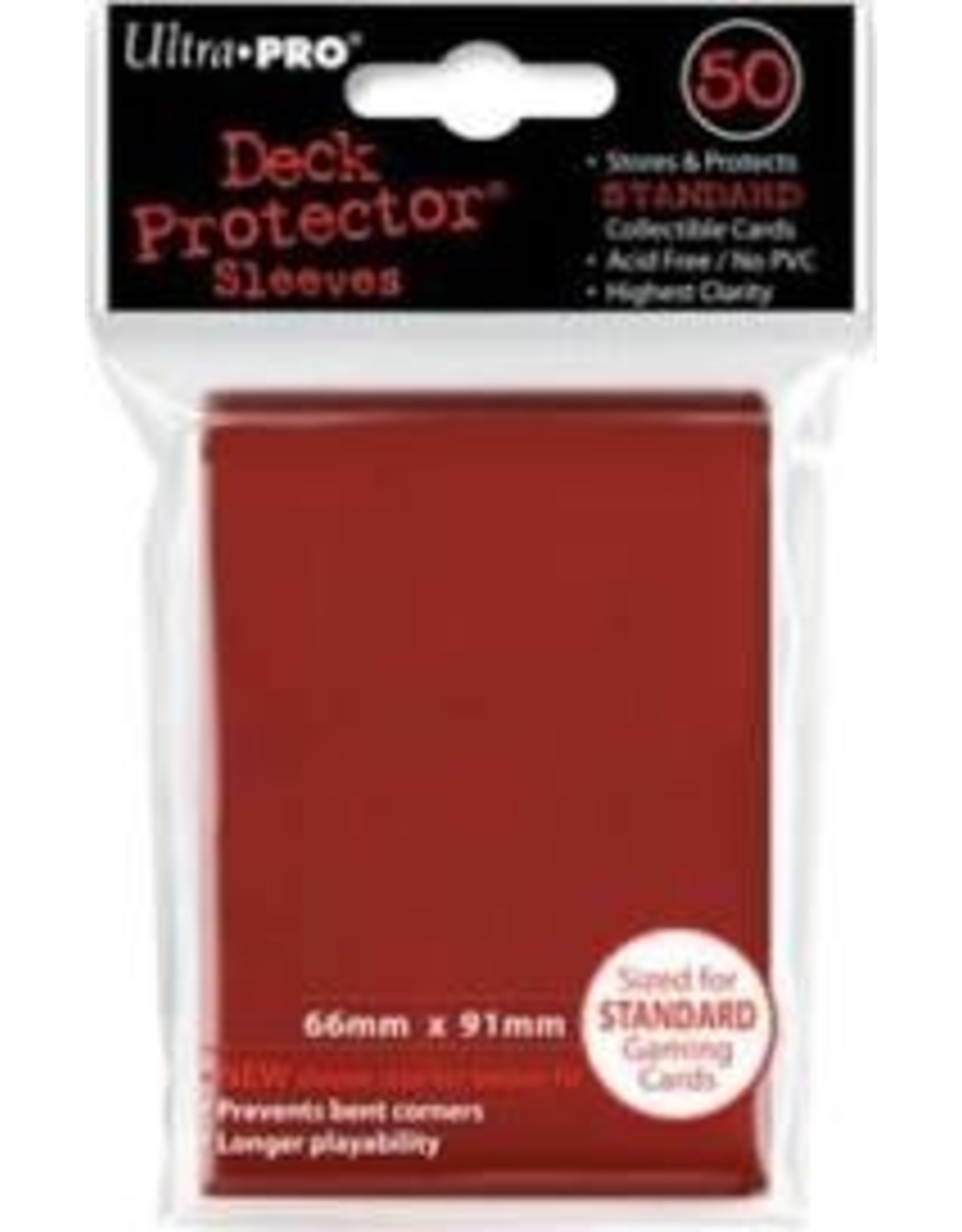Ultra Pro Deck Protector: New Standard Red (50ct)