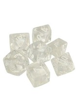 Chessex Translucent Clear/White Set (7)
