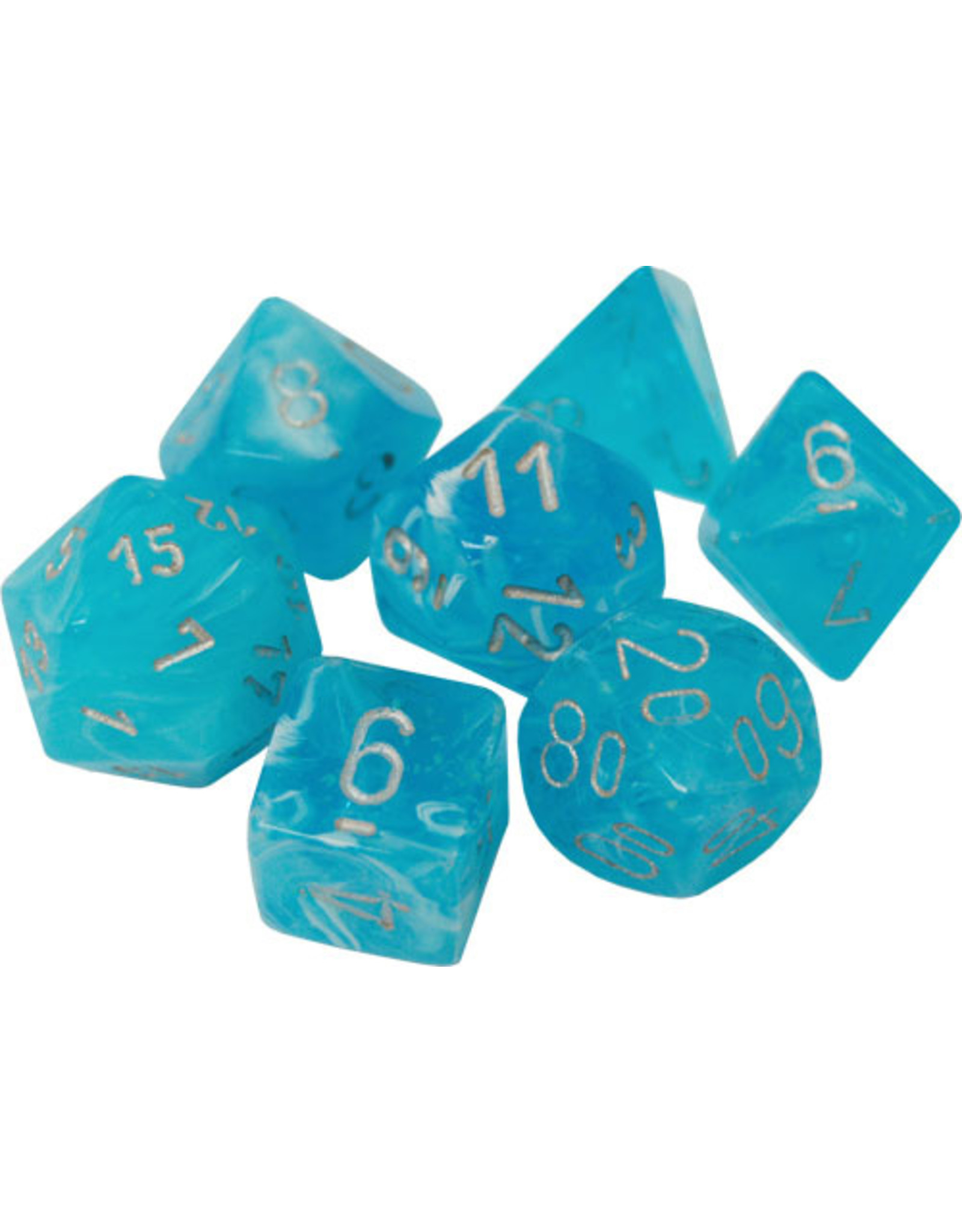 Chessex 7-Set Cube Luminary Sky with Silver