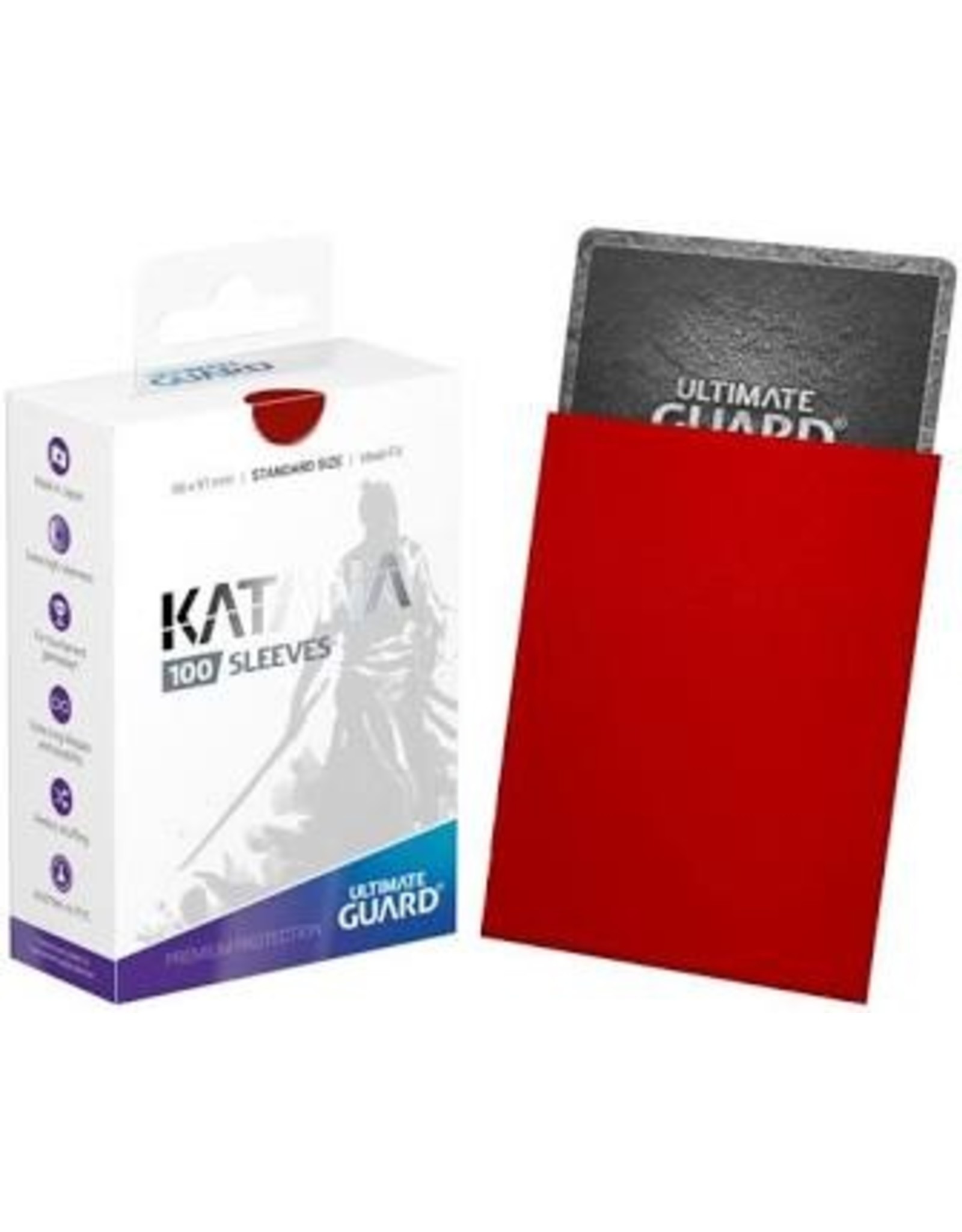 Ultimate Guard Katana Sleeve Red 100ct