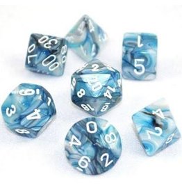 Chessex 7-Set Polyhedral Dm7 Lustrous Slate/white