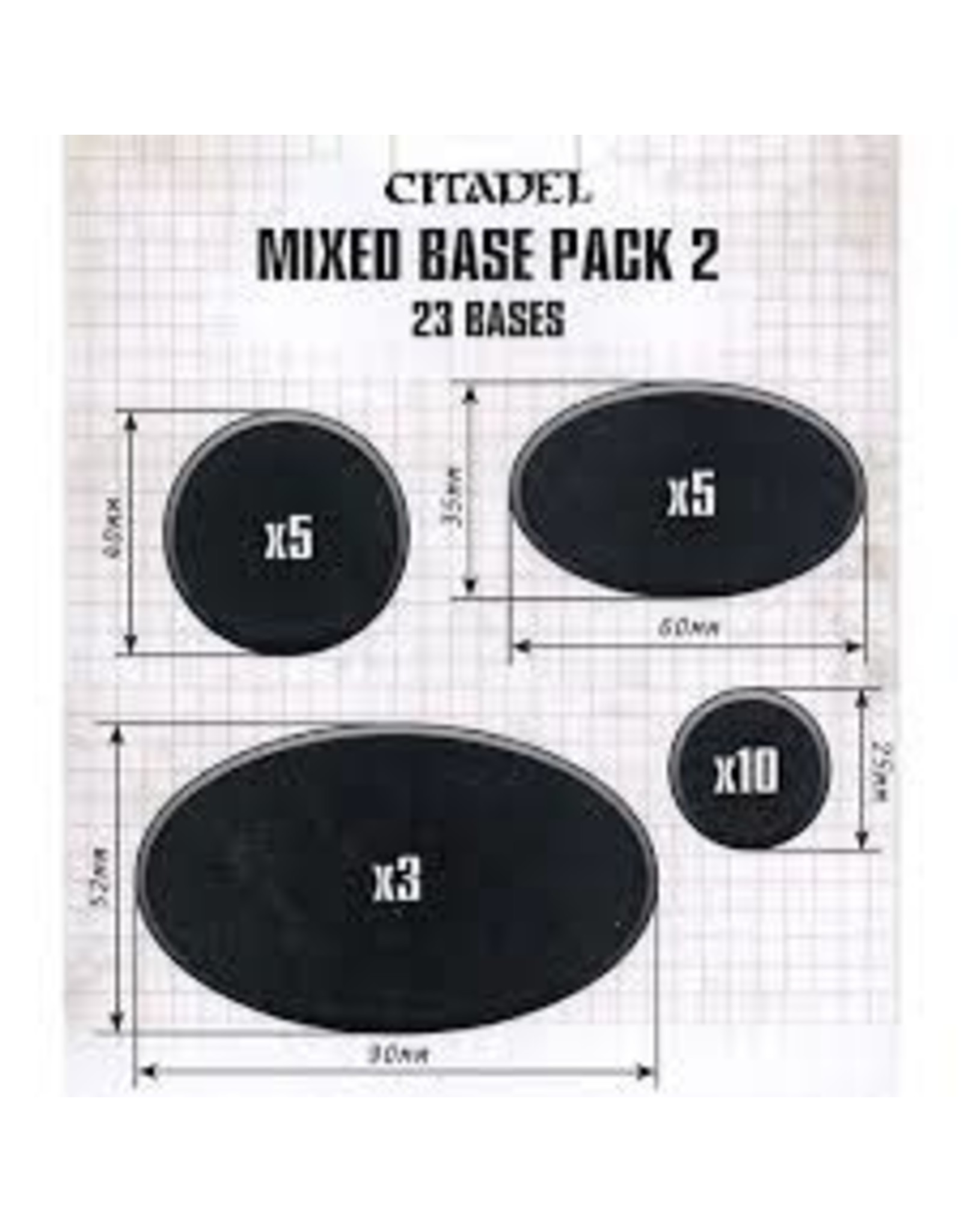 Warhammer 40K Citadel Mixed Base Pack 2
