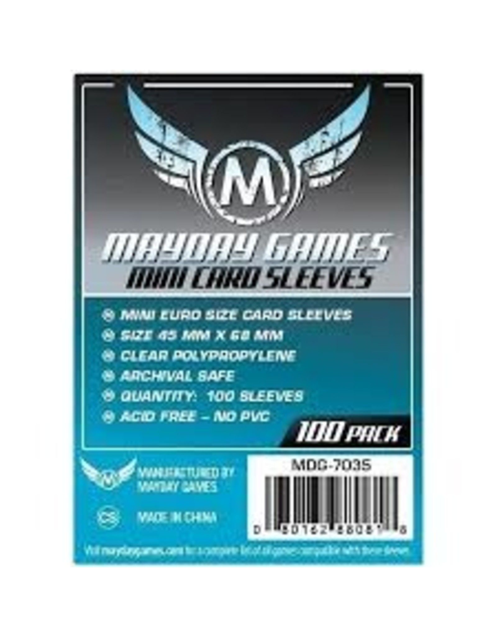 Mayday Games Mini Euro Card Sleeves (100)